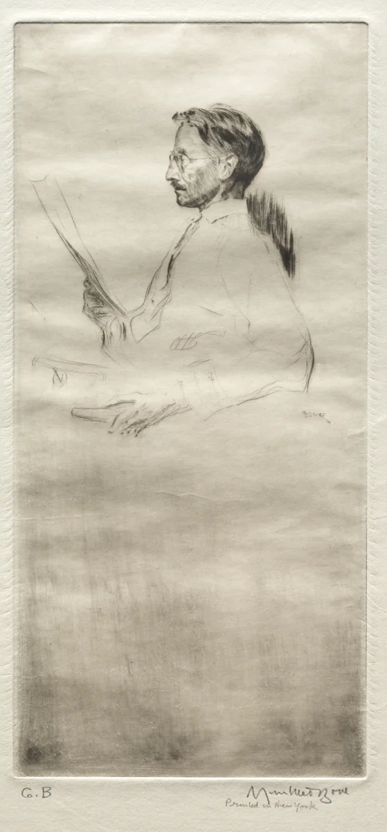 Frank Weitenkampf by Muirhead Bone, print