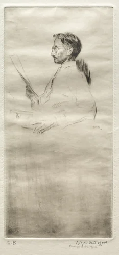 Frank Weitenkampf by Muirhead Bone, print