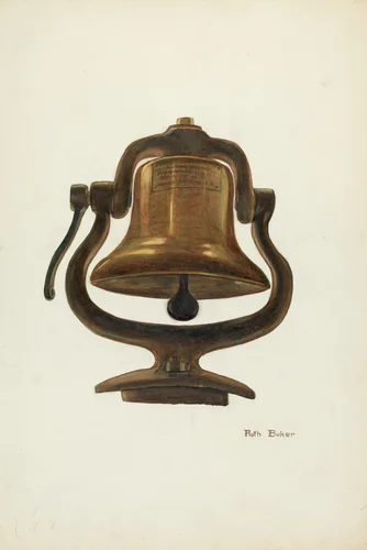 Locomotive Bell by Ruth Buker, index of american design, 1937