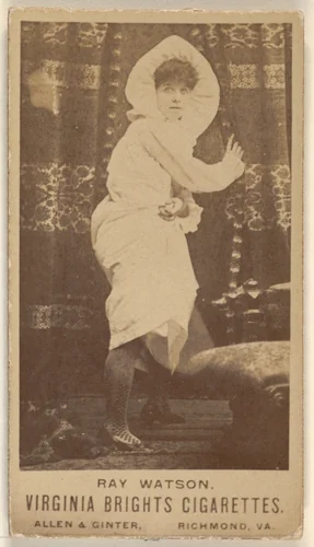 Ray Watson, from the Actors and Actresses series (N45, Type 1) for Virginia Brights Cigarettes by Allen & Ginter, photograph, 1885-1891