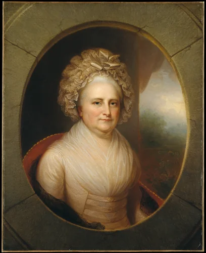 Martha Washington by Rembrandt Peale, artwork, 1847-1850