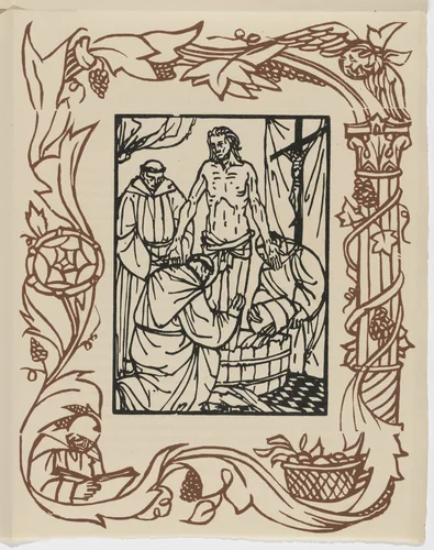 Plate (page 147) from Les Petites Fleurs de St. François (The Little Flowers of St. Francis) by Émile Bernard, illustrated book, 1928