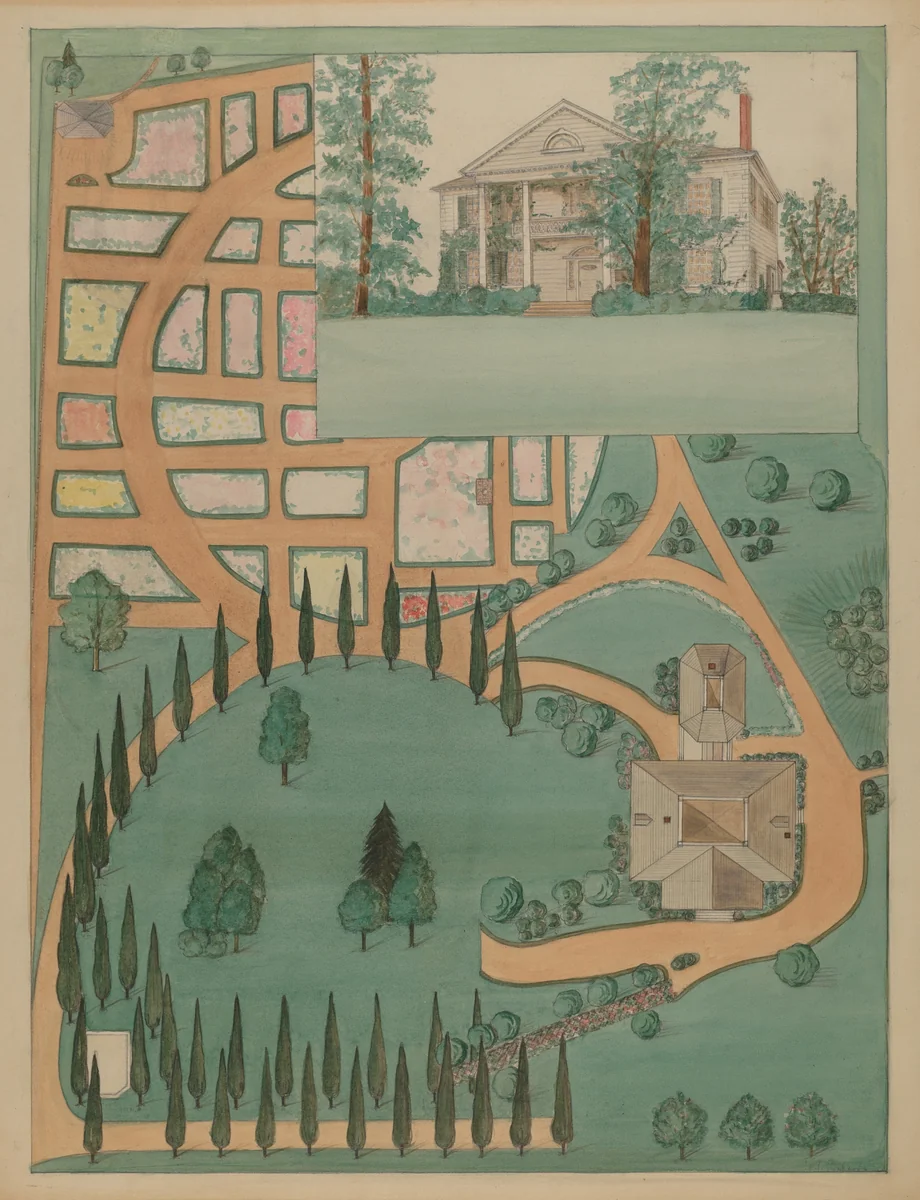 Jumel Mansion by Virginia Richards, index of american design, 1936