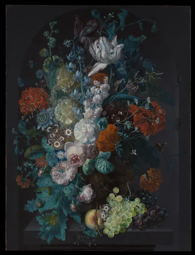 A Vase of Flowers by Margareta Haverman, painting, 1716