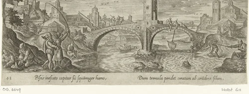 Hengelsport by Unknown, print, 1582-1633