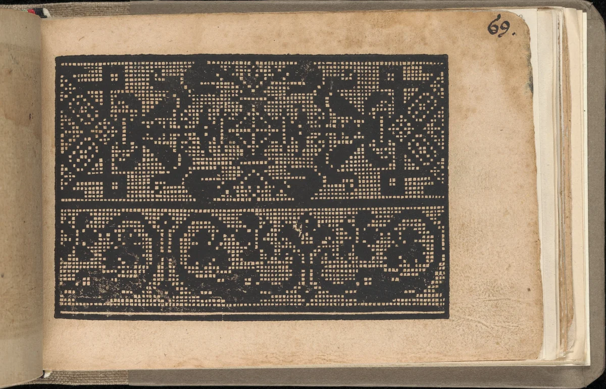 Schön newes Modelbuch (Page 69r) by Sigismundus Latomus, book, 1608