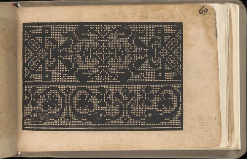Schön newes Modelbuch (Page 69r) by Sigismundus Latomus, book, 1608
