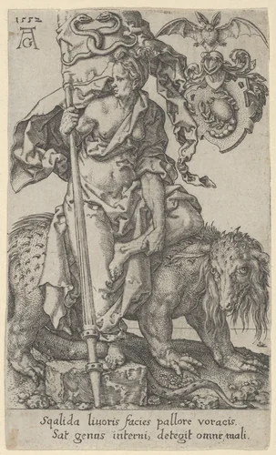 Envy, from The Vices by Heinrich Aldegrever, print, 1552