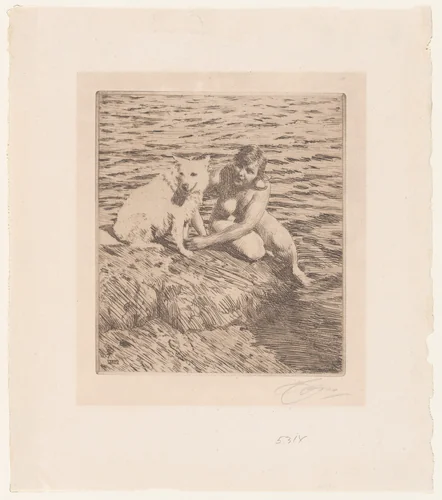 Sappo by Anders Zorn, print, 1917