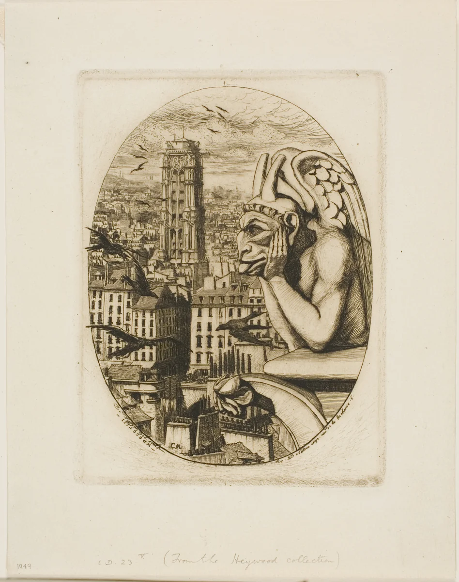 The Vampire by Charles Meryon, print, 1853