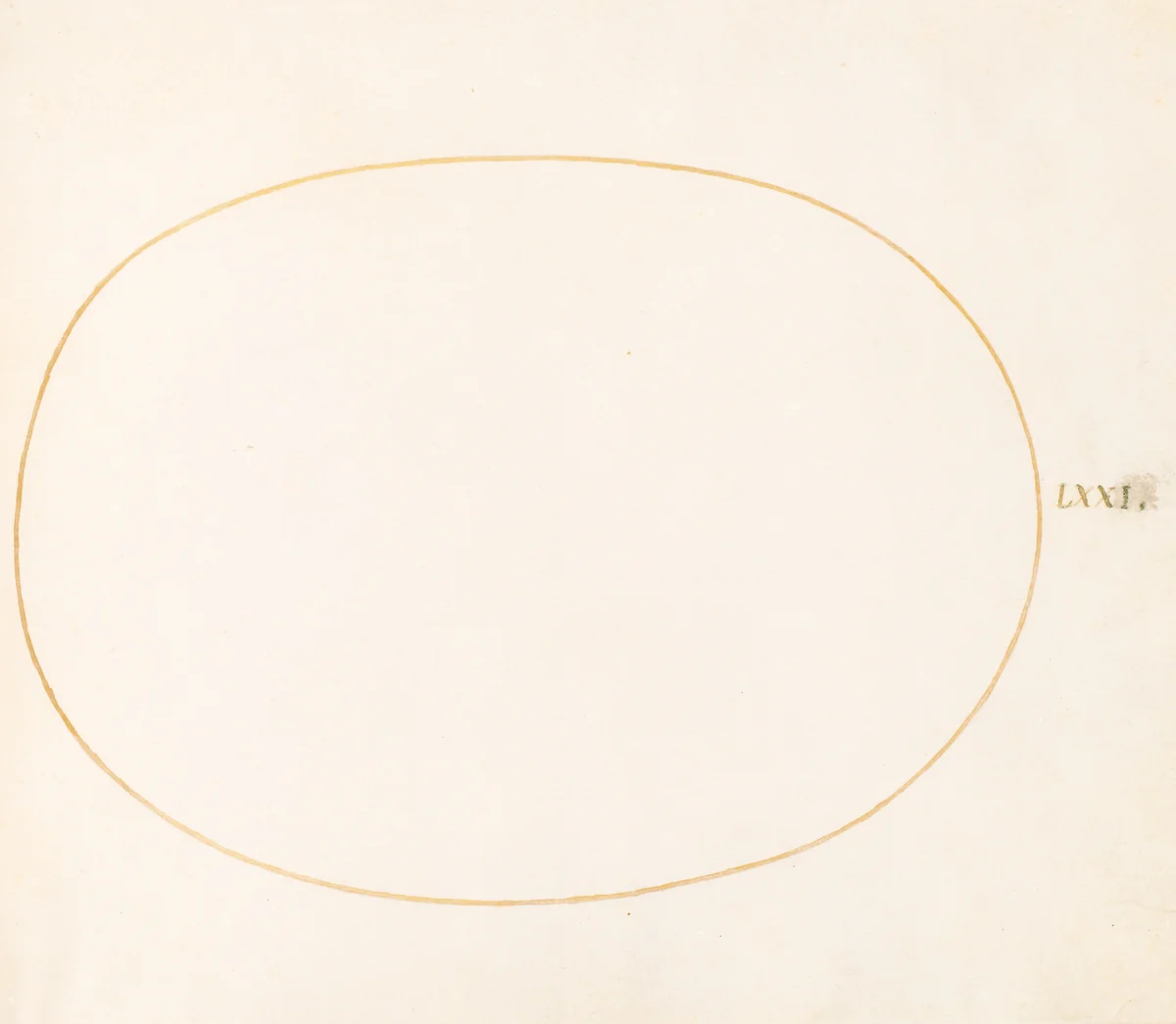 Plate 72: Empty Oval by Joris Hoefnagel, drawing, 1570-1599