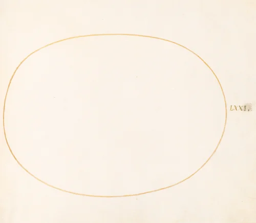 Plate 72: Empty Oval by Joris Hoefnagel, drawing, 1570-1599
