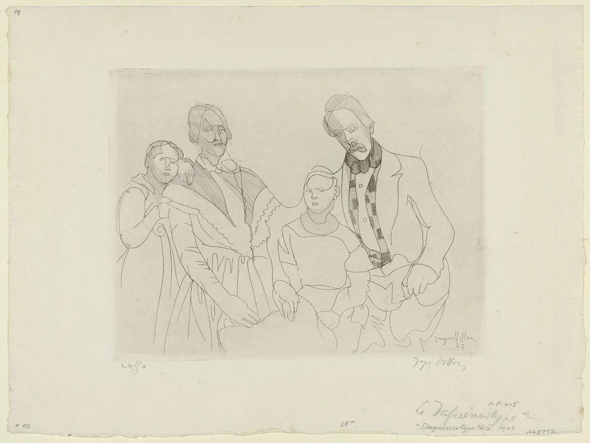 Daguerreotype No. 2 (Daguerréotype No. 2) by Jacques Villon, print, 1927