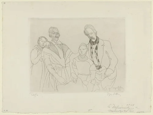 Daguerreotype No. 2 (Daguerréotype No. 2) by Jacques Villon, print, 1927