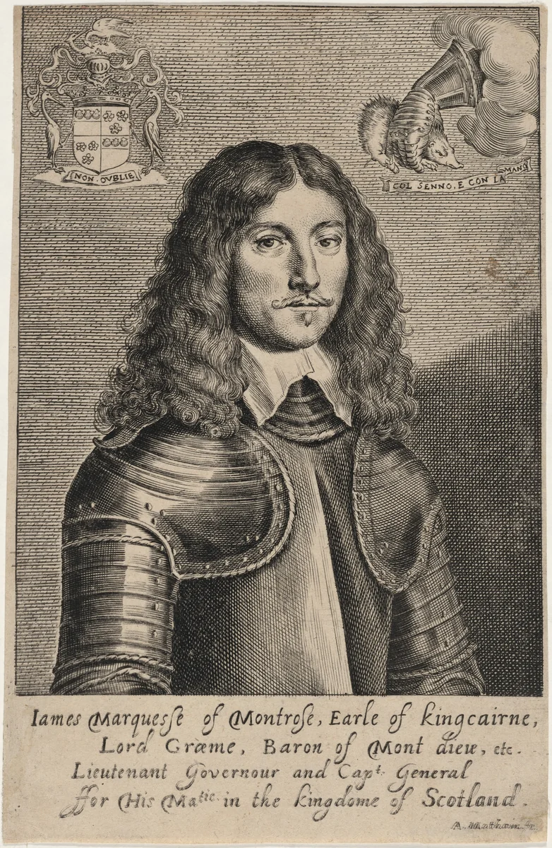 James Graham, First Marquess of Montrose by Adriaen Matham, print, 1639-1649