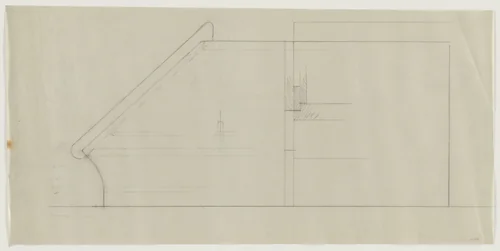 Design for Telefunken Record Player, Section by Lilly Reich, mies van der rohe archive, 1937