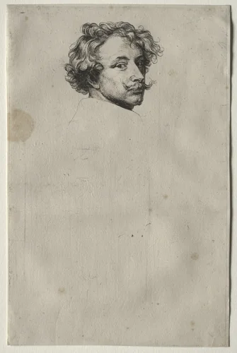 Self-Portrait by Anthony van Dyck, print, 1645