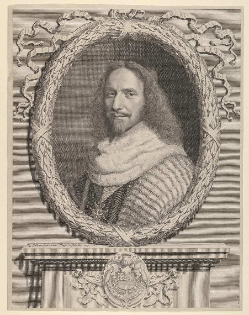Nicolas Potier de Novion by Robert Nanteuil, print, 1664