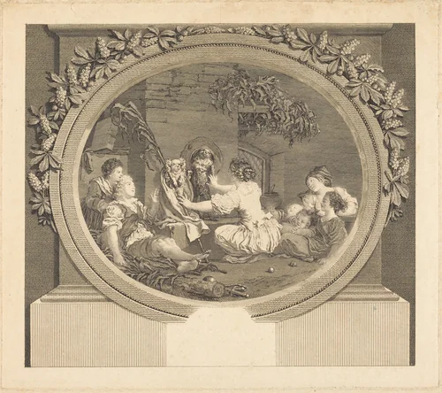 L'Education fait tout by Nicolas Delaunay; Jean Honoré Fragonard, print, 1791
