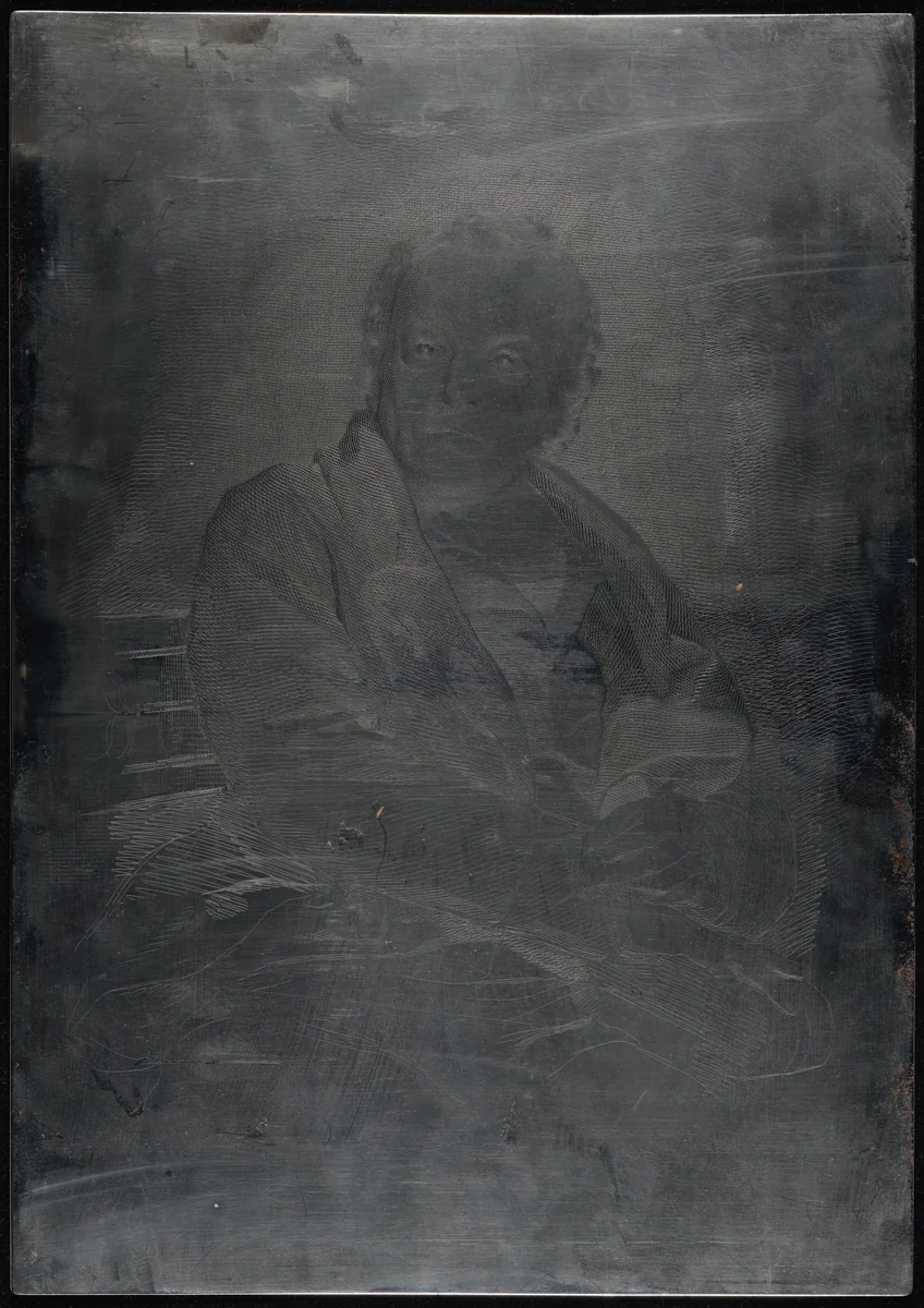 William Blake by Luigi Schiavonetti; Thomas Phillips, technical material, 1808-1813