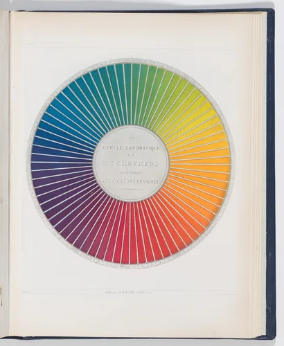 Des Couleurs et de leurs Applications aux Arts Industriels à l'Aide de Cercles Chromatiques by Michel Eugène Chevreul, book, 1864