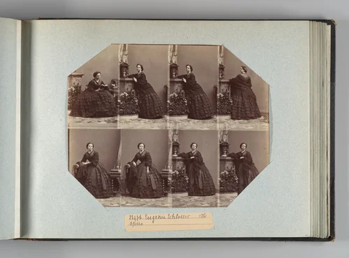 Eugénie Schlosser by André Adolphe-Eugène Disdéri, photograph, 1861