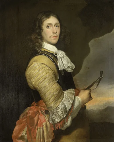 Portrait of a Captain by Nicolaas Wieringa, painting, 1668