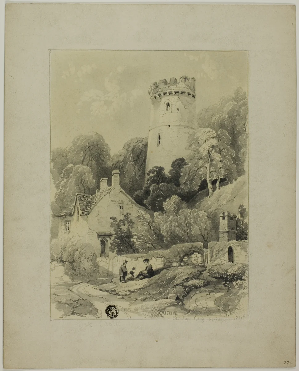 Cheltenham Cottage, Hoxfield by Walter Arnee Frank, drawing, 1818-1897