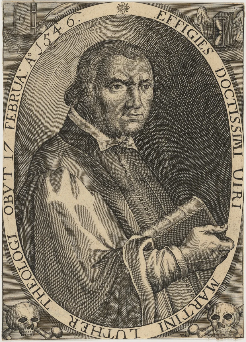 Martin Luther by Theodor Holtmann, print, 1580-1699