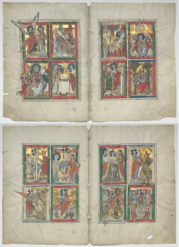 Bifolia with Scenes from the Life of Christ by Unknown, manuscript, 1230-1240