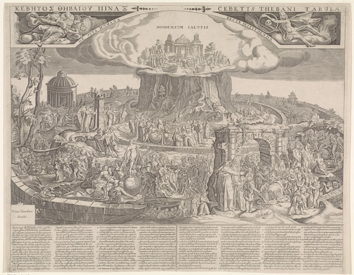 Tabula Cebetis by anonymous, print, 1640