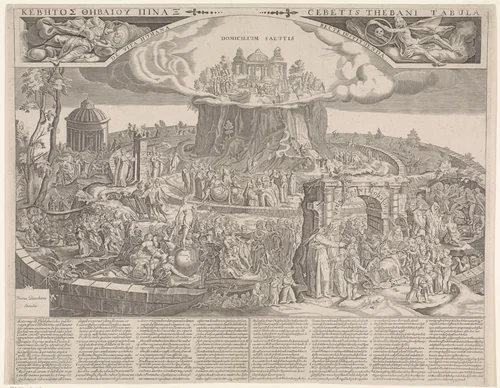 Tabula Cebetis by anonymous, print, 1640