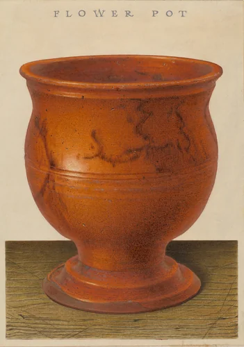 Flower Pot by Alfred Parys, index of american design, 1939