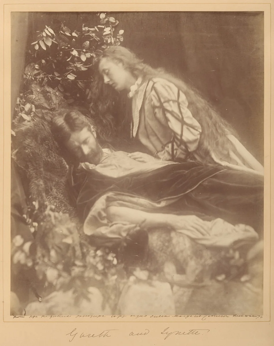 Gareth and Lynette by Julia Margaret Cameron, photograph, 1874