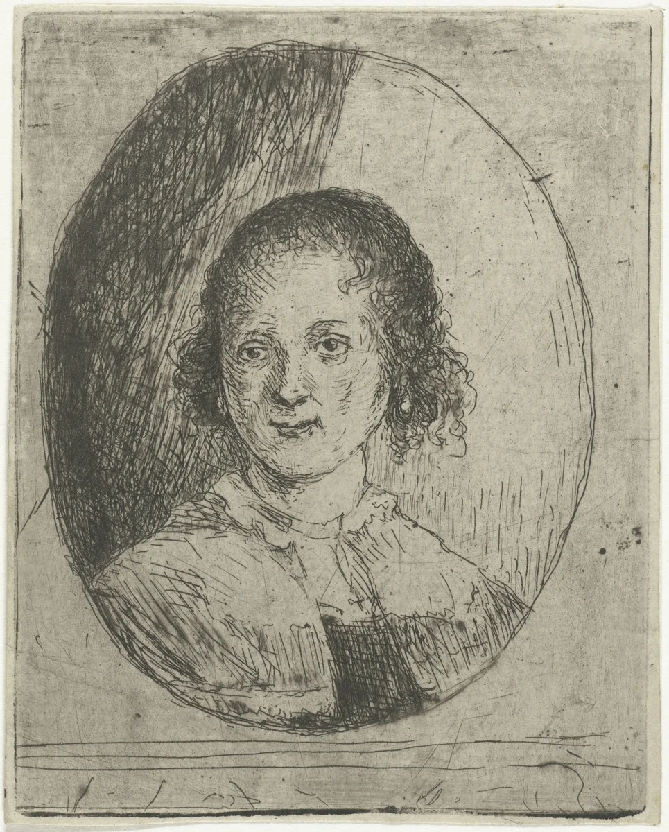 Portret van Christina Chalon by Jan Chalon, print, 1748-1795