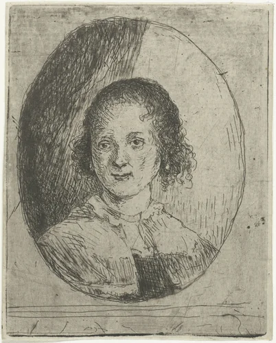 Portret van Christina Chalon by Jan Chalon, print, 1748-1795
