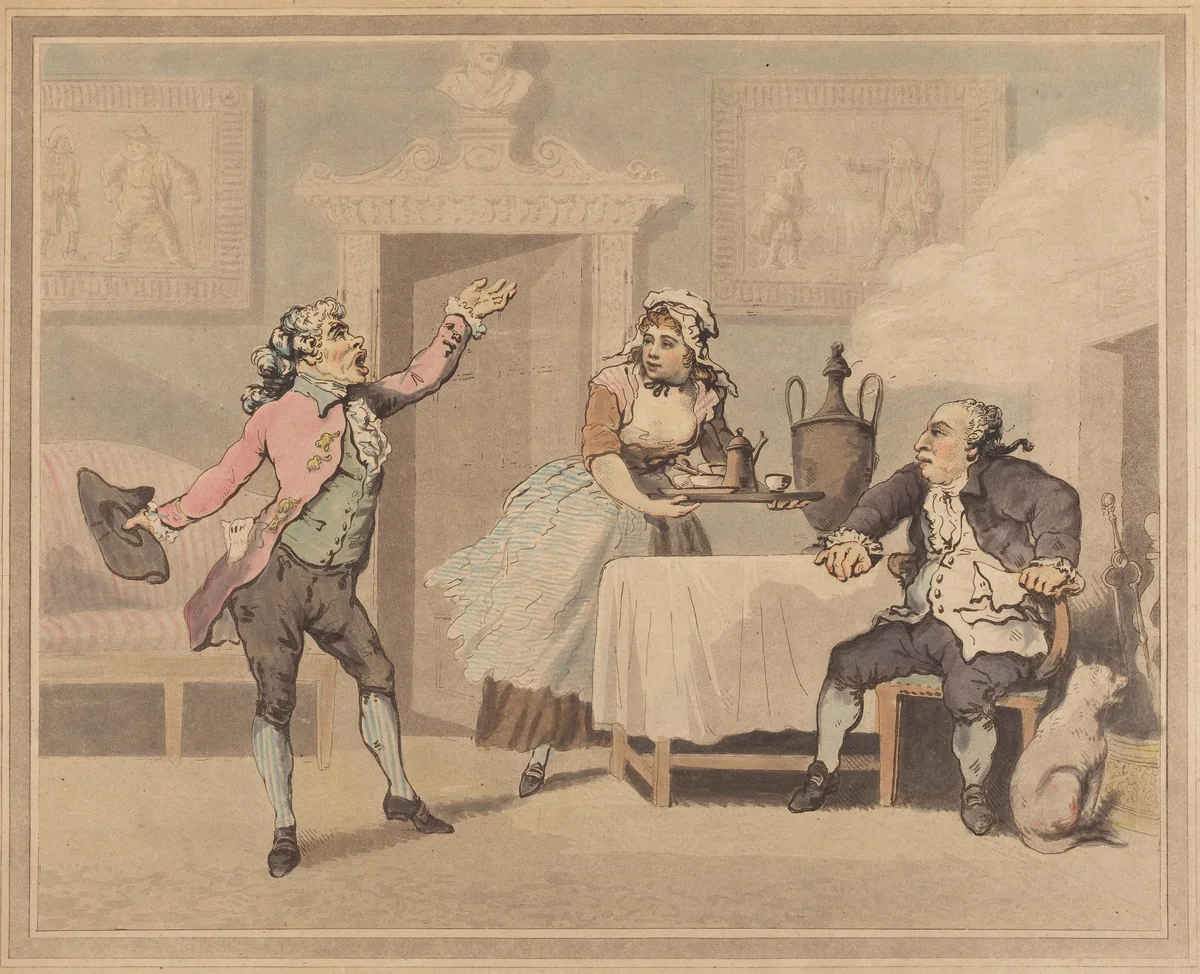 Manager and Spouter by Thomas Rowlandson, print, 1784