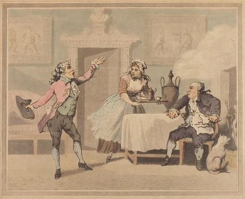 Manager and Spouter by Thomas Rowlandson, print, 1784