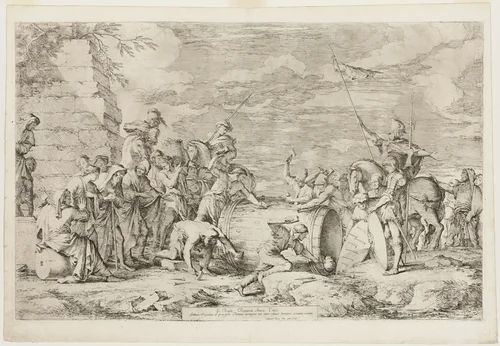 Death of Atilius Regulus by Salvator Rosa, print, 1661-1662