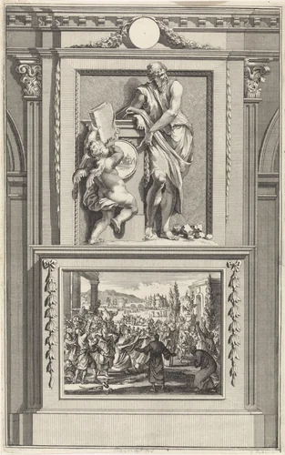 Apostel Barnabas by Jan Luyken, print, 1698