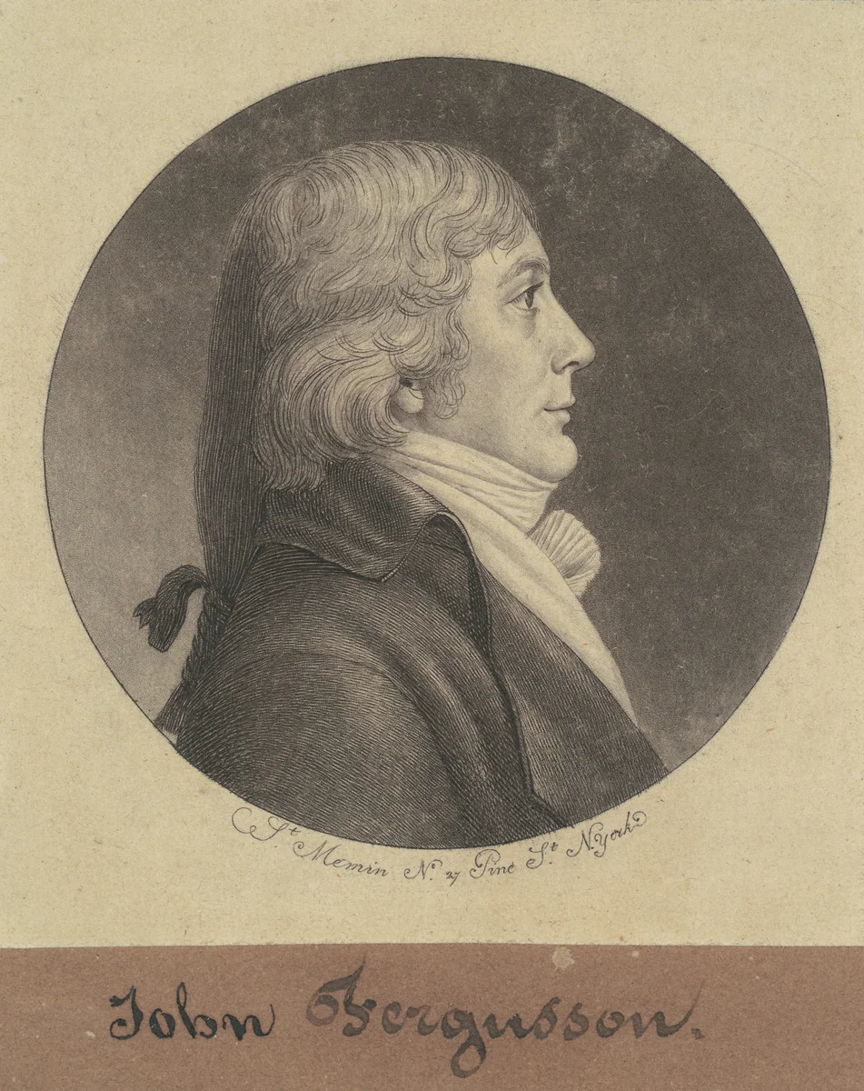 John Ferguson by Charles B. J. Févret de Saint-Mémin, print, 1797