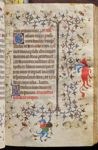 Hours of Charles the Noble, King of Navarre (1361-1425): fol. 102r, Text by Master of the Brussels Initials and Associates, book, 1400-1410