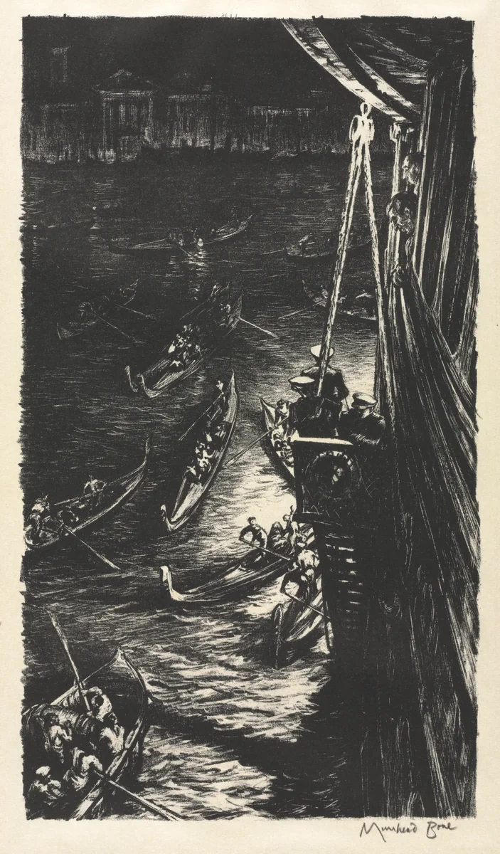 Midnight at Venice by Muirhead Bone, print