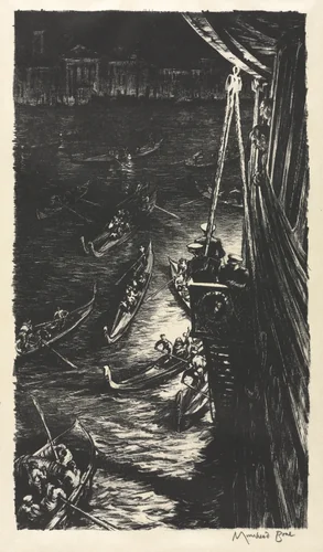 Midnight at Venice by Muirhead Bone, print