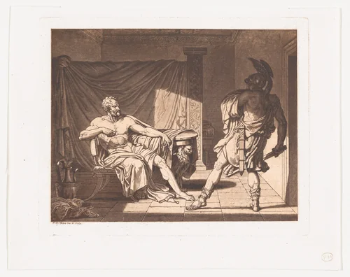 Marius at Minturnae by François-Xavier Fabre, print, 1791-1805