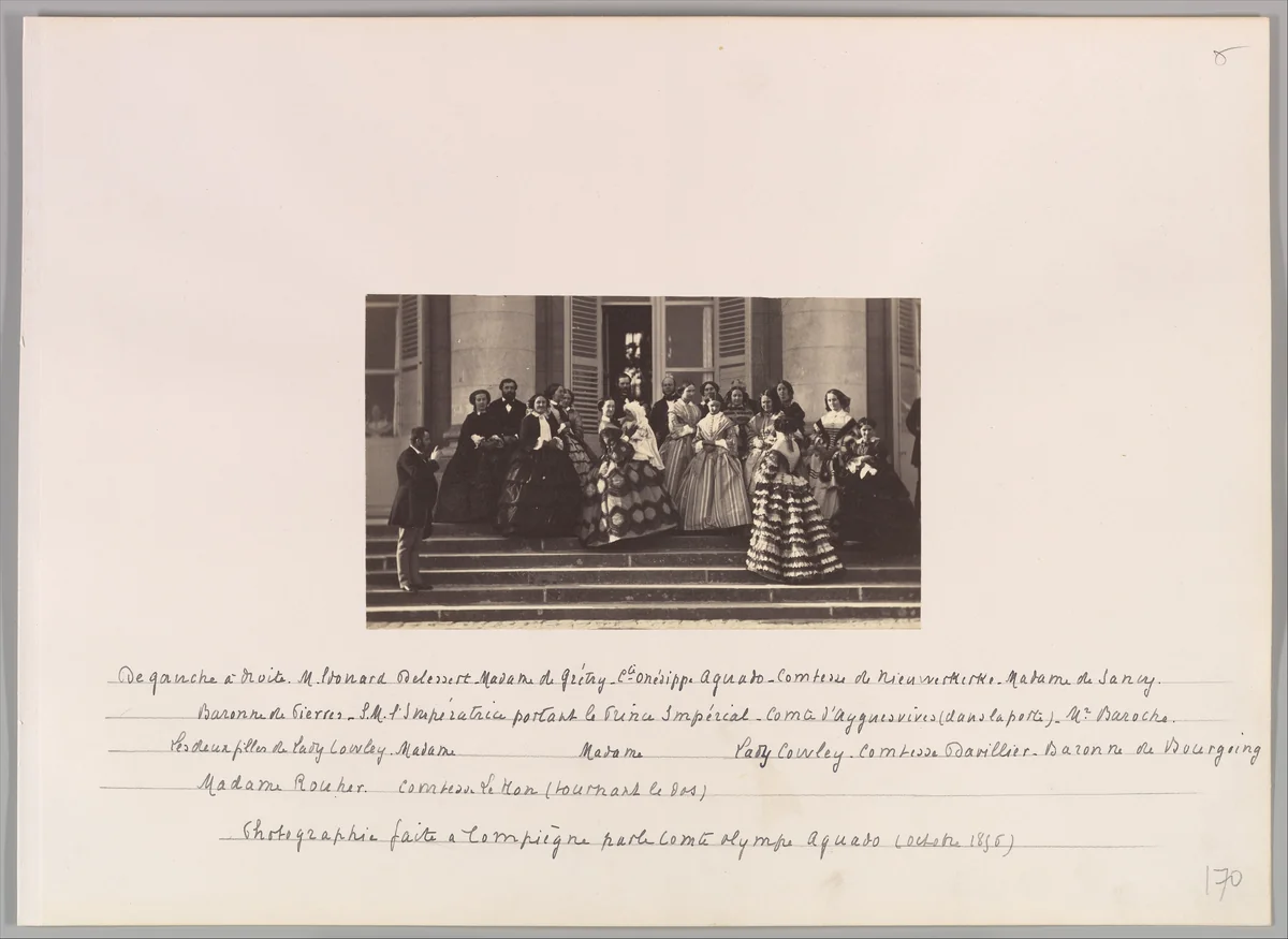 Compiègne, Présentation du Prince Impérial by Olympe Aguado de las Marismas, photograph, 1856