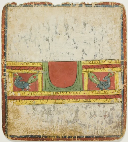 Peacock Throne, from a Set of Initiation Cards (Tsakali) by Tibet, drawing, 1299-1499