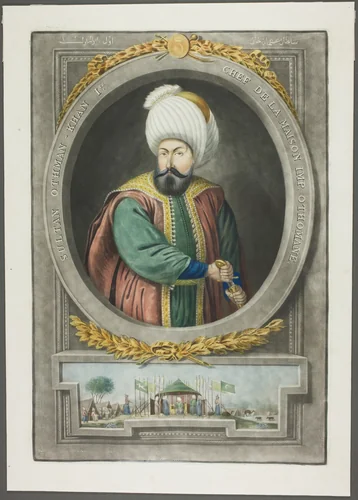 Othman Kahn I, from Portraits of the Emperors of Turkey by John Young, print, 1815