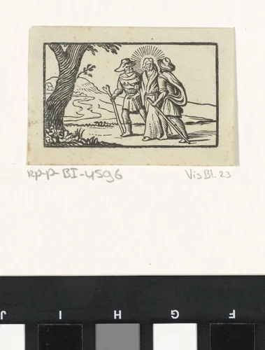 Emmaüsgangers by Dirck de Bray, print, 1635-1694