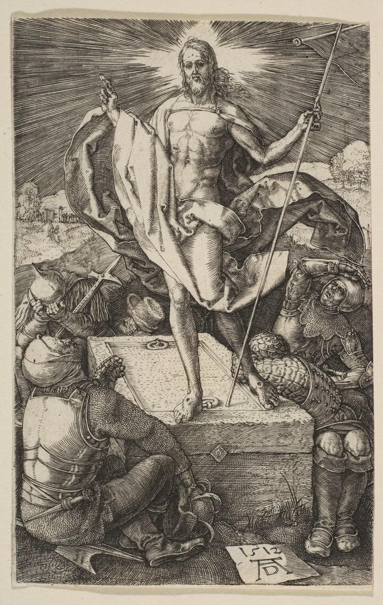The Resurrection, from "The Passion" by Albrecht Dürer, print, 1512